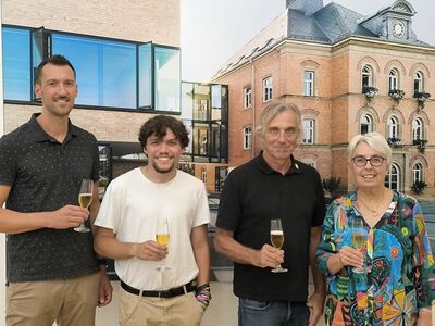 Martin Haug, Hannes Wegele, Sonja Hollandt und Christoph Ebensperger (von links nach rechts)